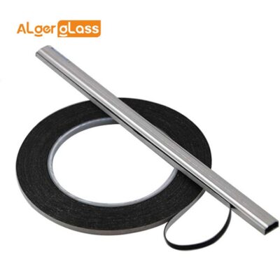 Aluminum spacer bar with butyl tape
